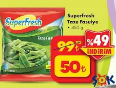 SUPERFRESH TAZE FASULYE 450 G